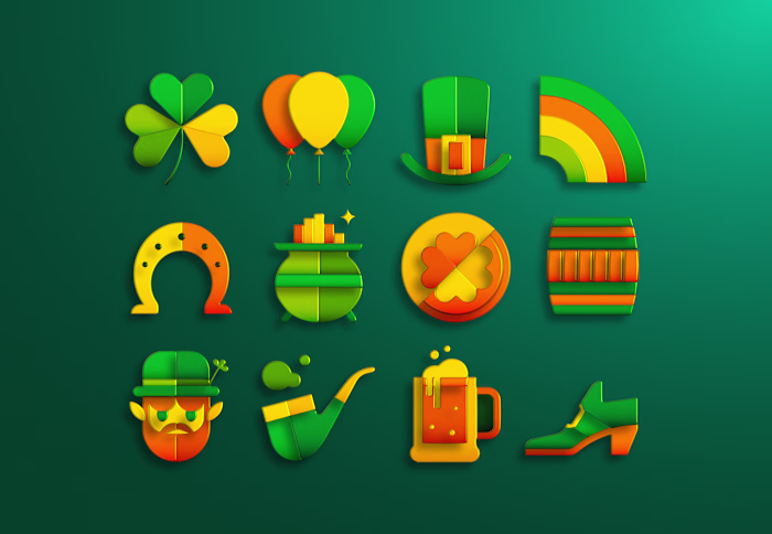 Saint Patrick's Day 3D Icons