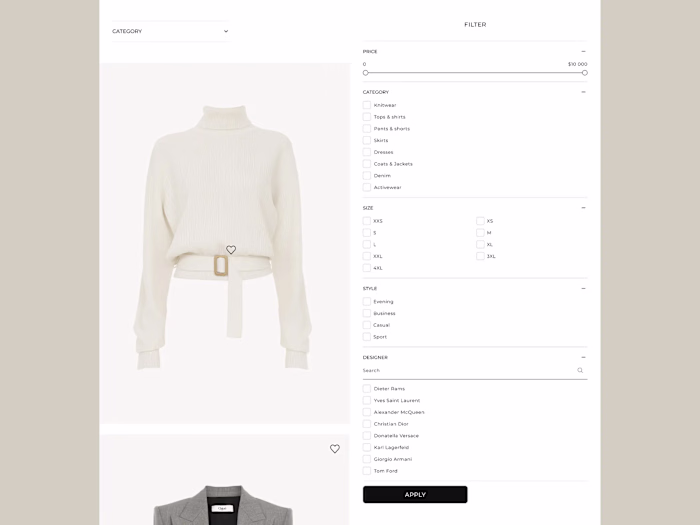 Shopify Commerce UI Concept
