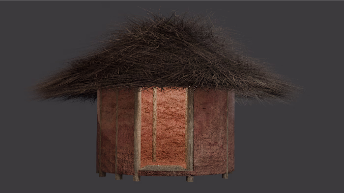 A 3D hut I built
