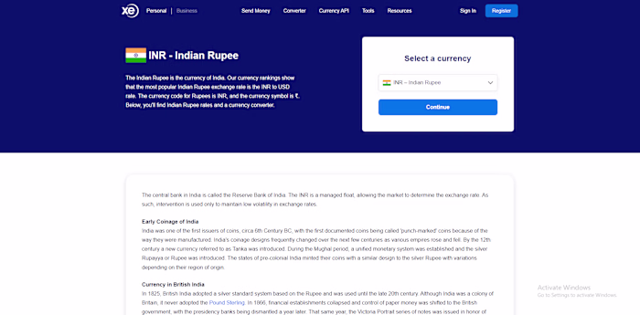 XE - Money Transfer Platform