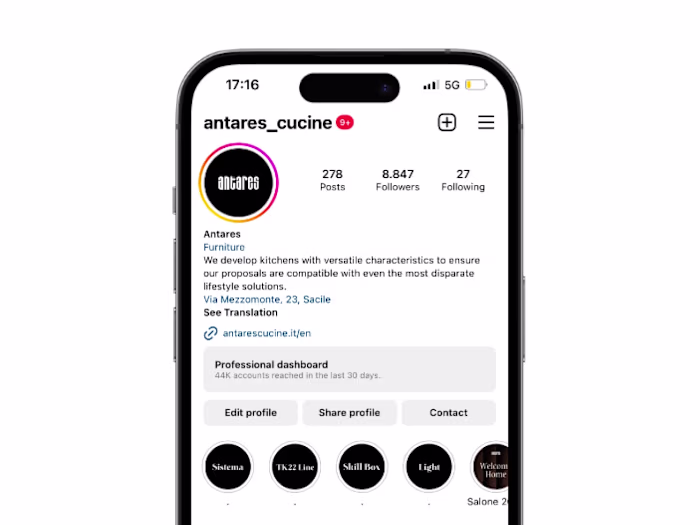 Antares Cucine - Socia Media Management