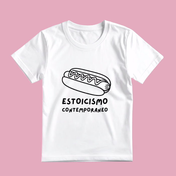 Ilustración camiseta, estoicismo contemporaneo
