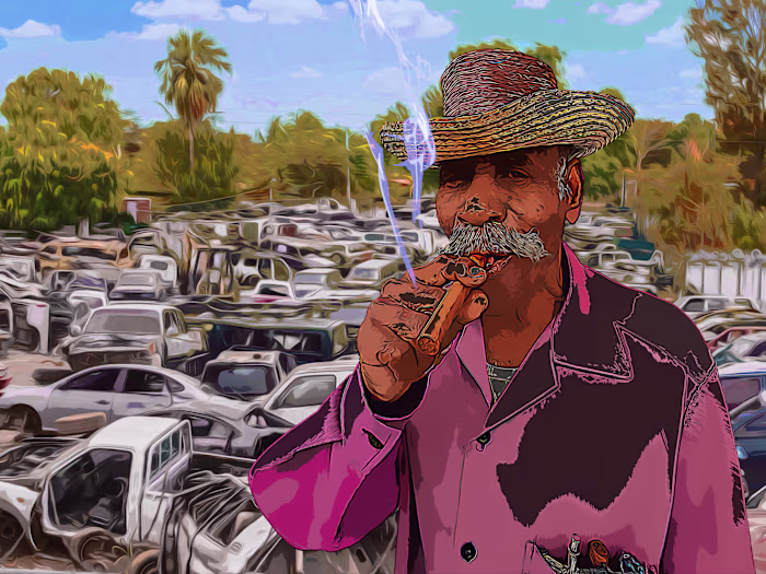 Cool dude junkyard GTA 2nd style