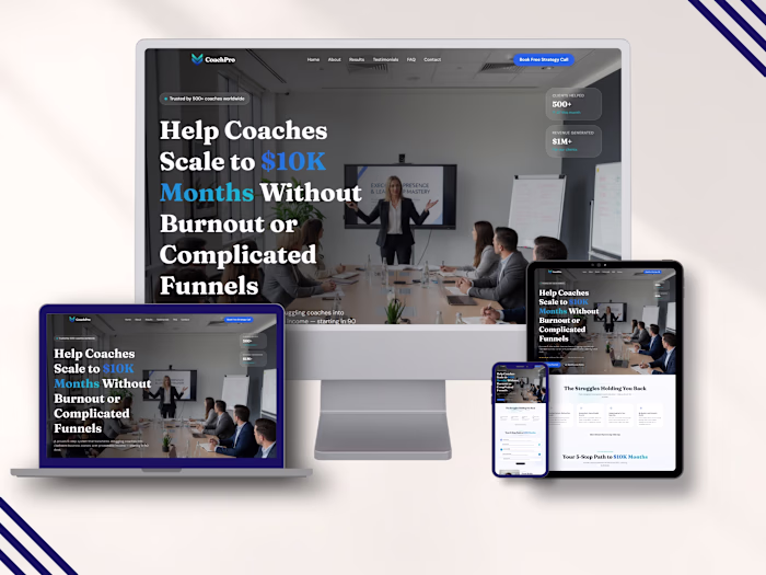 High-Converting Coaching Landing Page &
