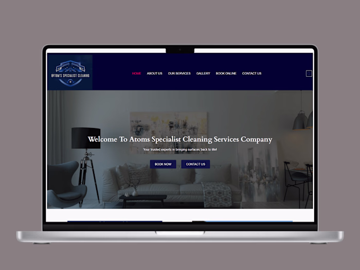 Website Design For Atom Cleaning Services
