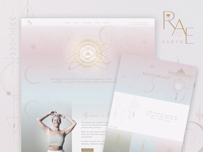 Personal Brand Framer website for a transformational coach