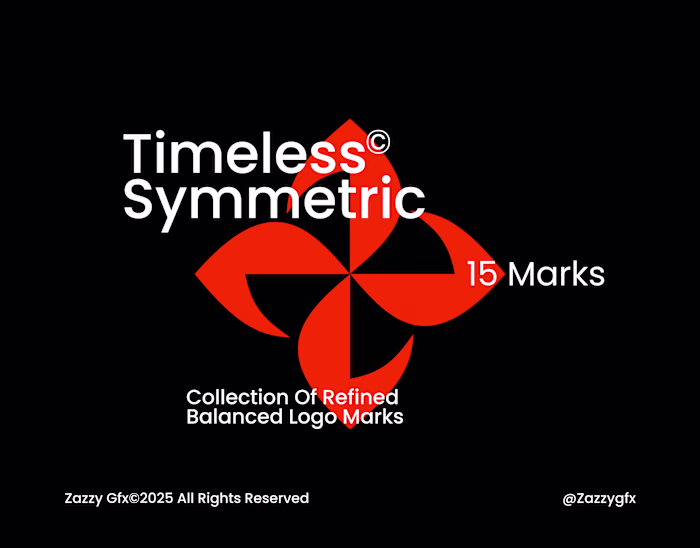 Timeless Symmetric Logos – Geometric & Minimal Design