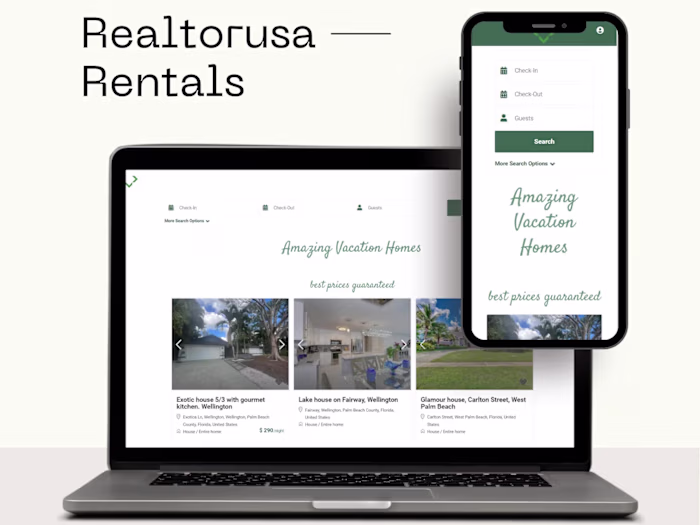 Realtorusa Rentals Website - J Bulls Infotech