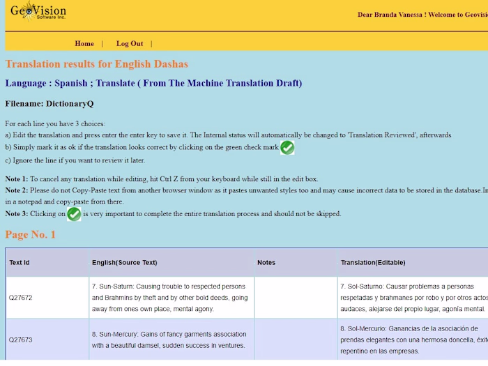 Translation of software userinterface