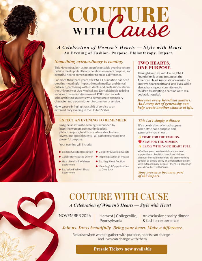 COUTURE WITH CAUSE — Fundraising