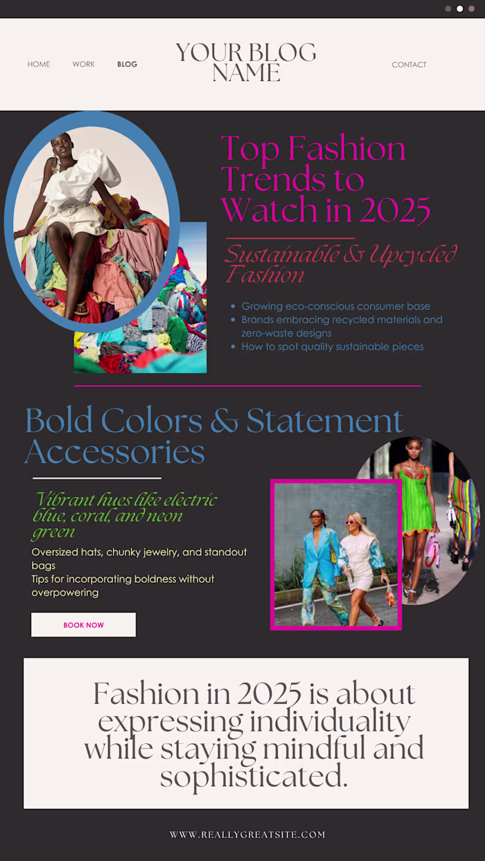 Creative Writing Sample – Blog Post on Modern Fashion Trends