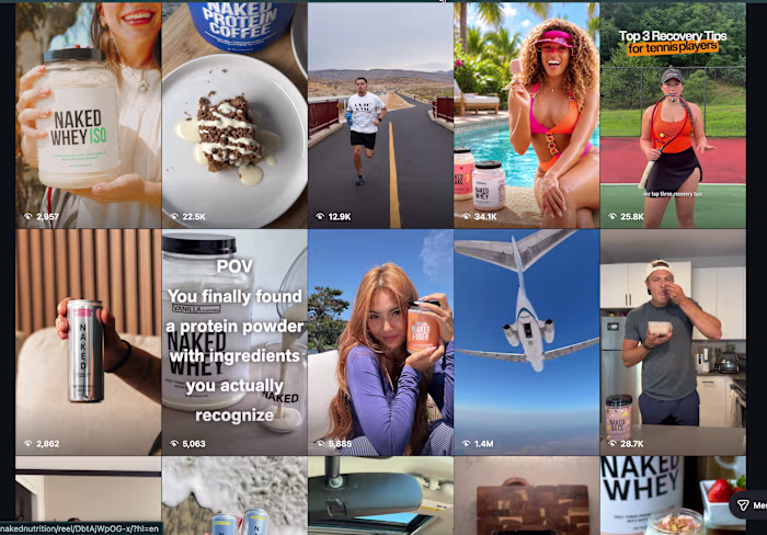 Naked Nutrition — 260% Sales Growth Engine