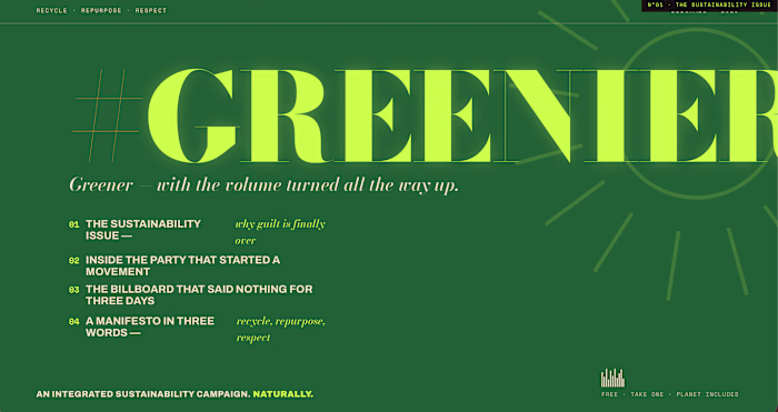 #GREENIER is an integrated sustainability
