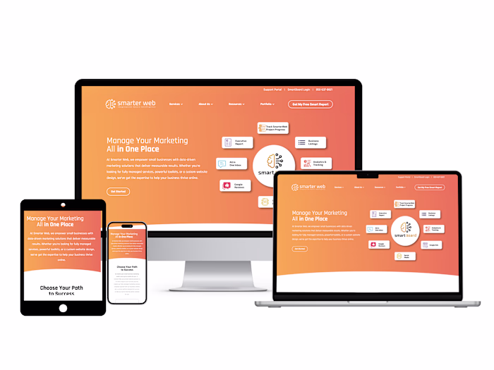 Website Redesign for a marketing agency, highlighting all of...