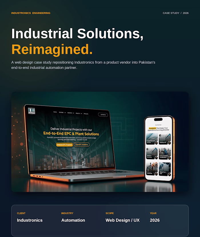 B2B Industry web Redesign | Conversion Focused