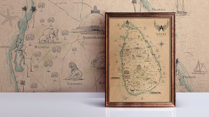 Angel Beach Unawatuna Property Map Illustration Project
