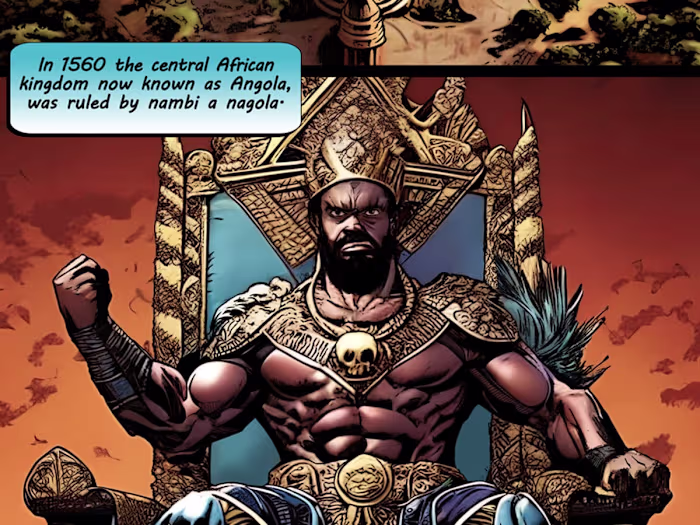 Comic art African King 