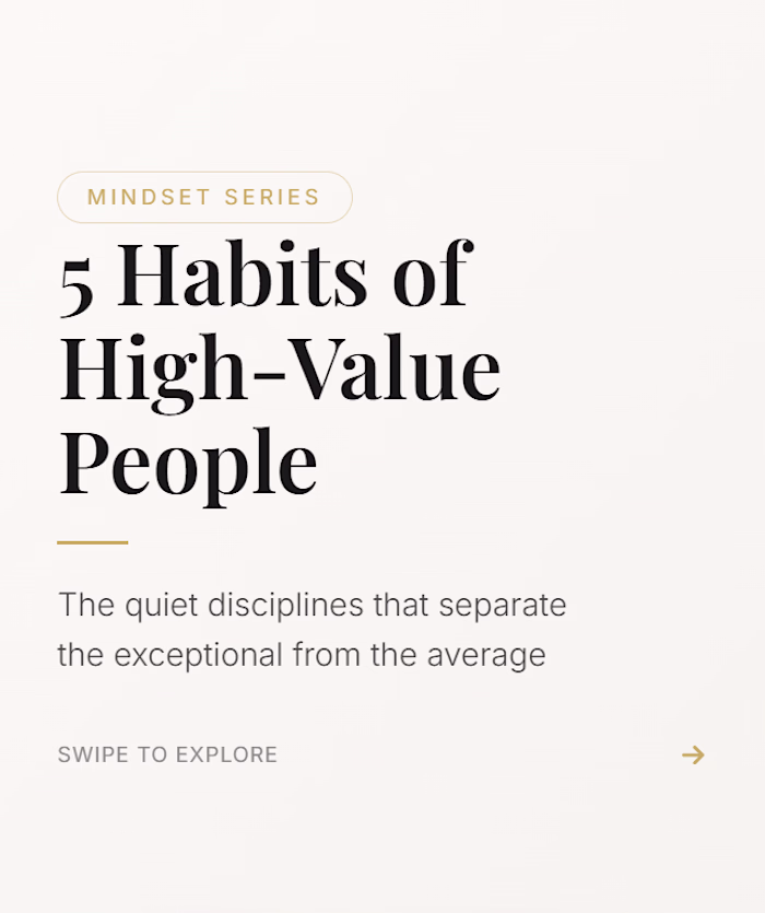 Mindset Series Premium Instagram Carousel