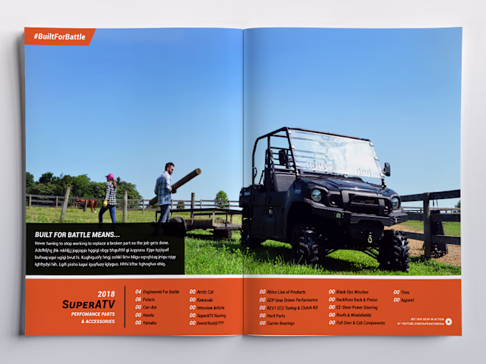 SuperATV 2018 Spring Catalog Concept