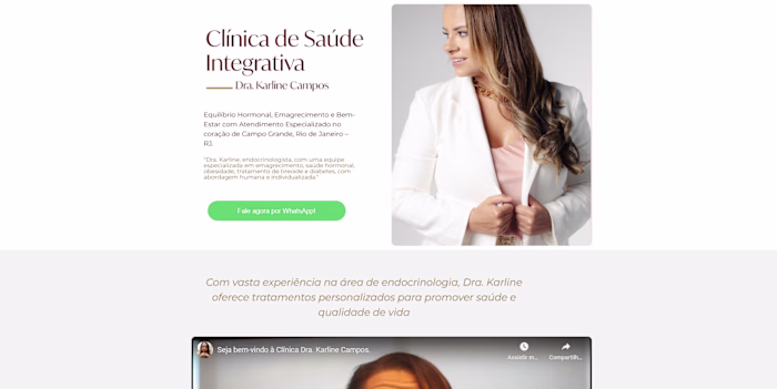 Landing Page for medical clinic