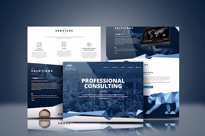 Frankfurt Solutions | Consulting Website Design Study