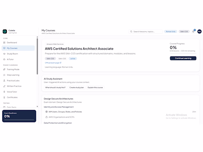 Coletix Learning Hub — AI-Powered