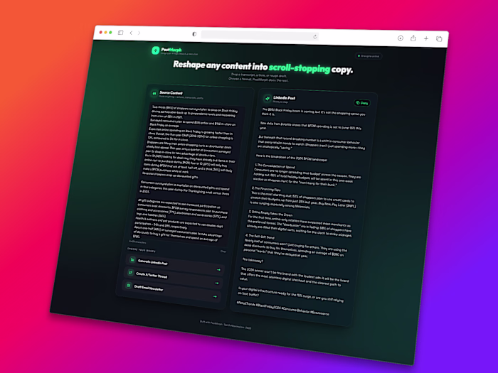 Creating scroll-stoping posts from your