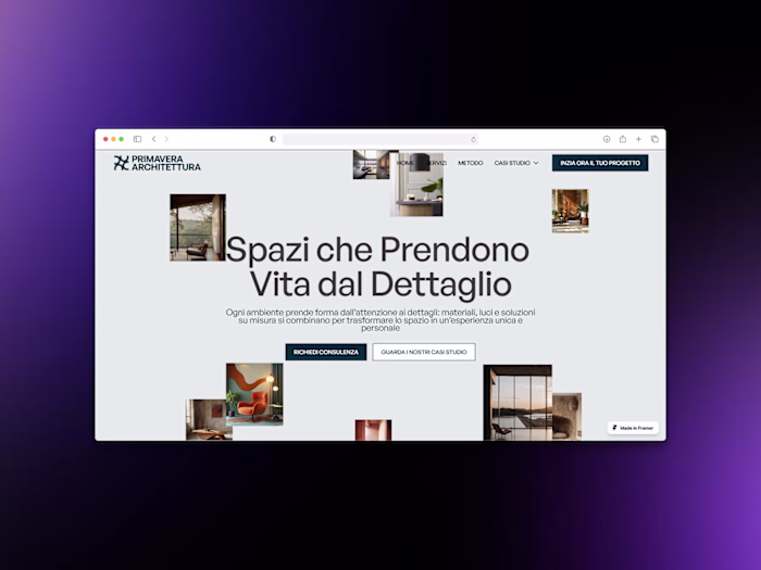 Website Design for Architecture Firm in Framer