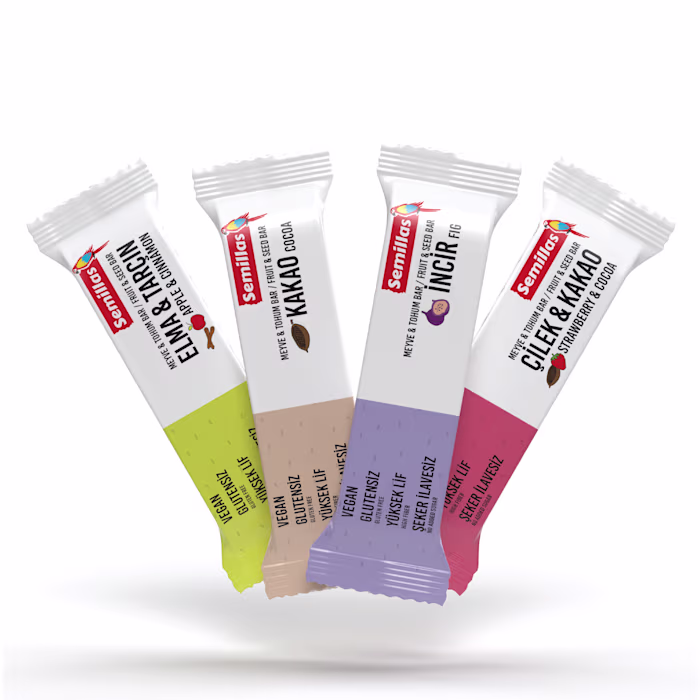 Logo and Packaging Designs for a Brand of Fruit & Seed Bars
