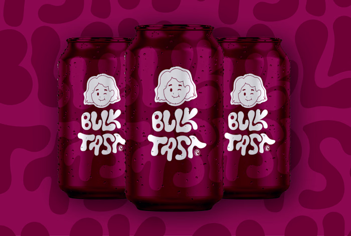 Bulk Taste Brand Simple Packaging design { Sells Drinks }