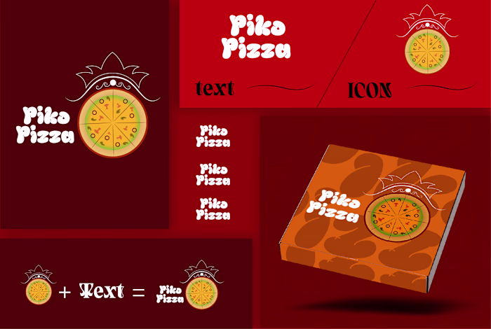 Piko Pizza Brand , Brand identity design