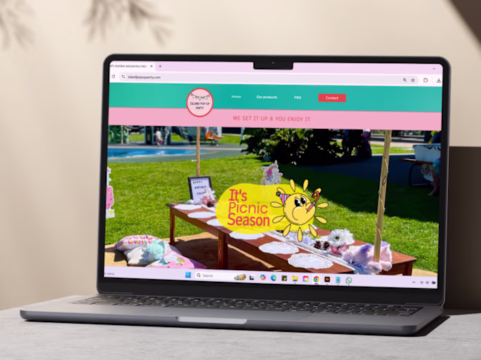 Island Pop Up Party Brand Refresh and Website Revamp