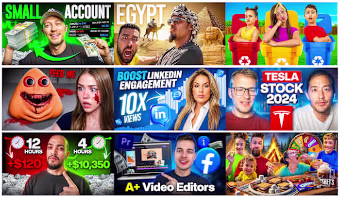 I will design amazing YouTube thumbnail that attract viewers