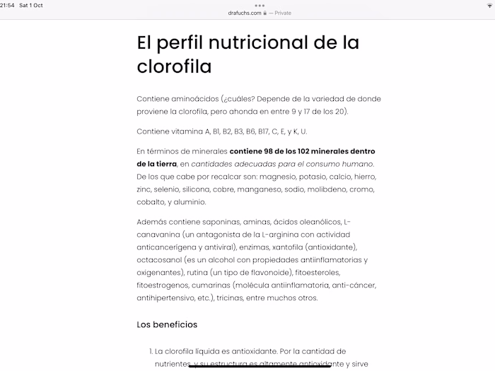 Los beneficios de la clorofila, y los mejores suplementos del m…
