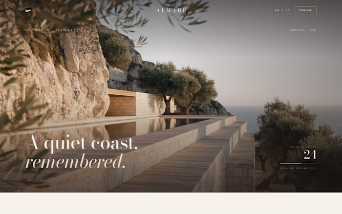 Almaré — Cliffside Hotel & Retreat Website