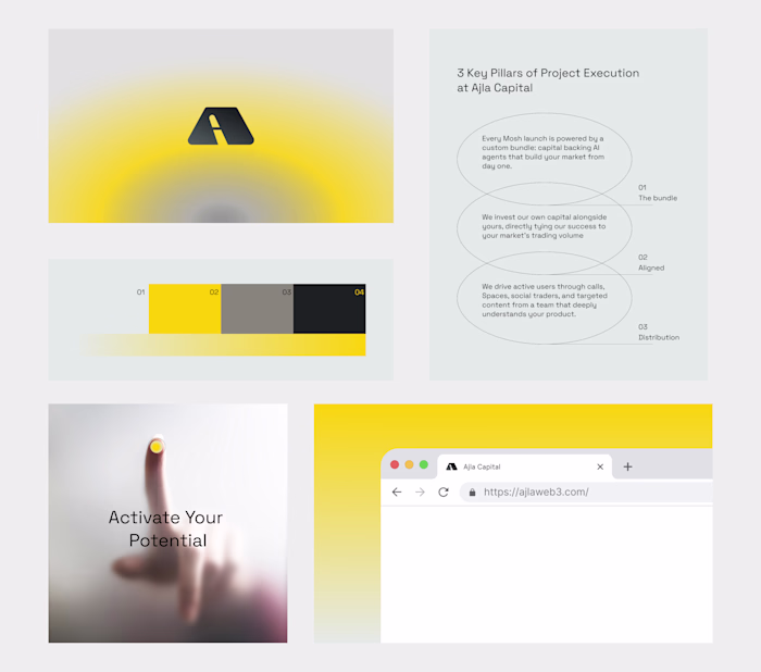 Launch branding for cypto launchpad