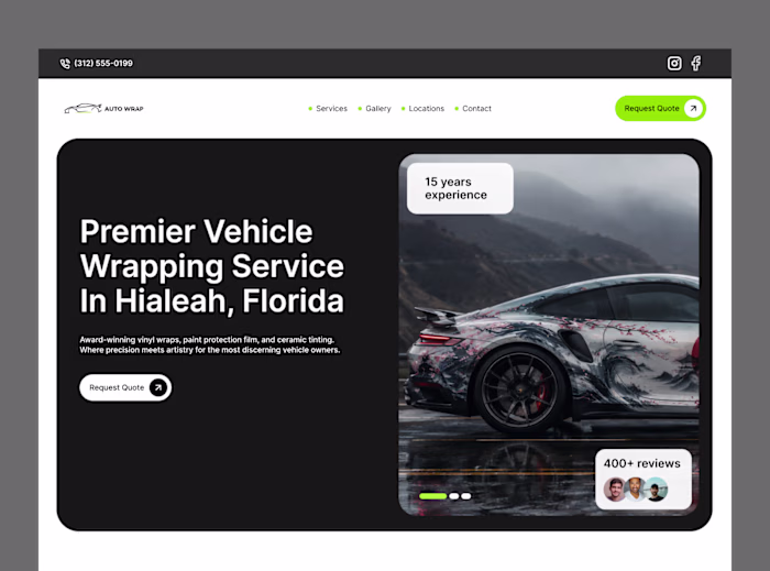 auto wrapping service website.. what