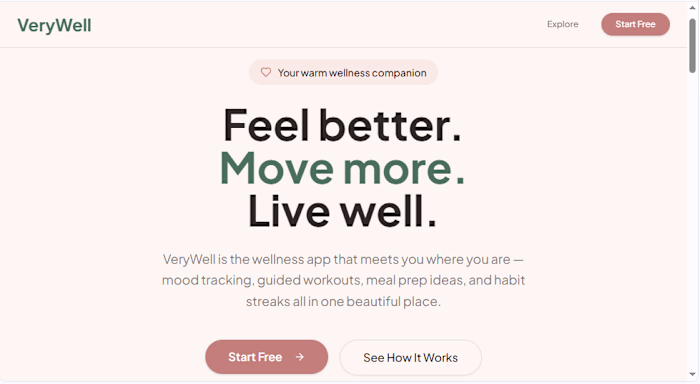 I built a wellness app