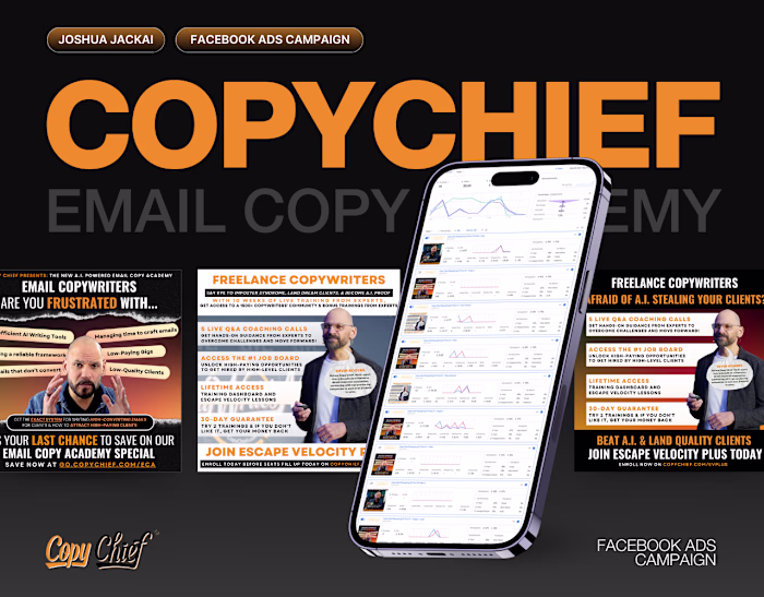 Facebook Ads + Instagram Ads Campaign for Copy Chief