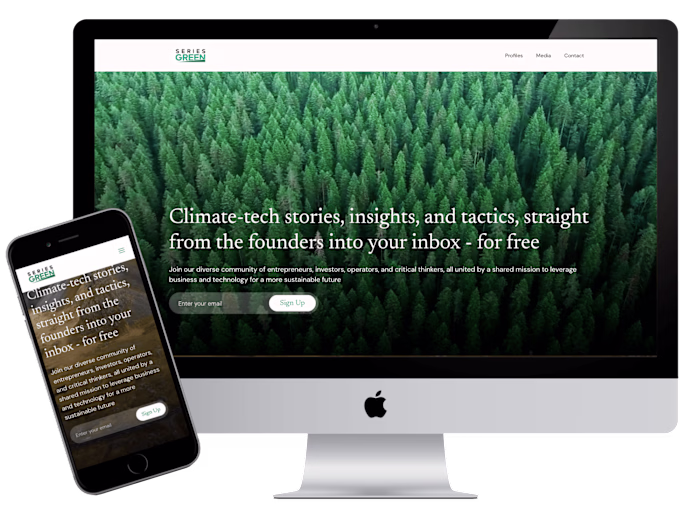 Webflow Design for series.green