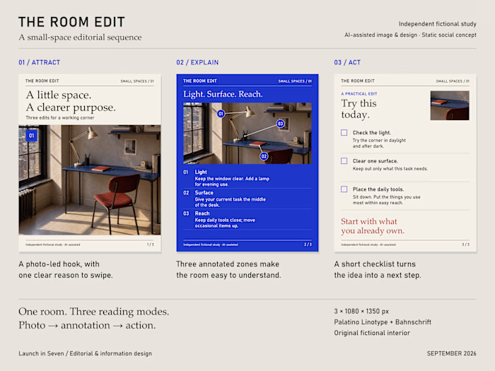 THE ROOM EDIT — Editorial Carousel Design