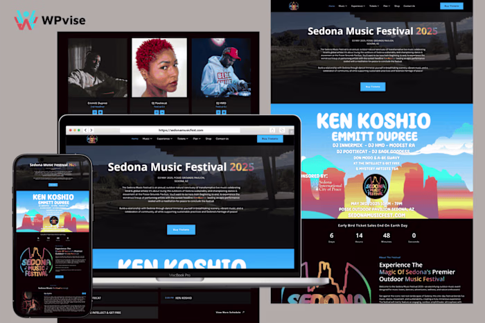 Sedona Music Festival Website Redesign