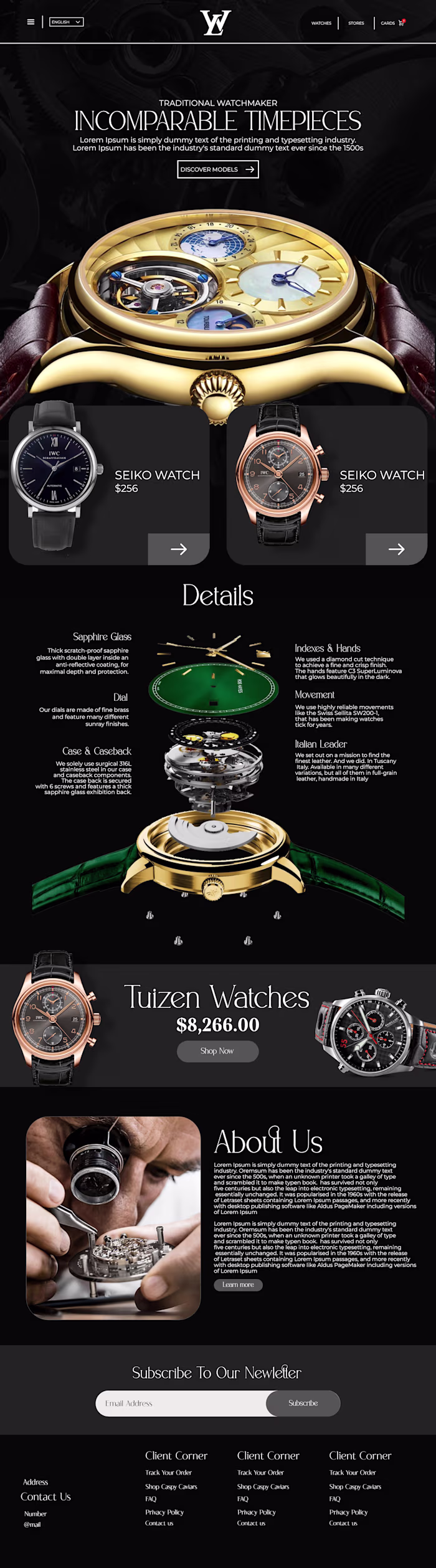 wristwatch layout Design