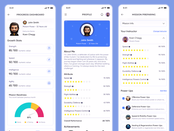 Training Academy Mobile App UI/UX Design