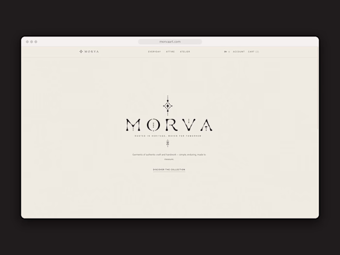 MORVA: Brand Identity & Next.js