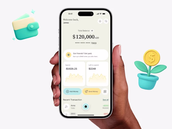 Fonio: Finance and Banking Mobile App UI Kit for Figma