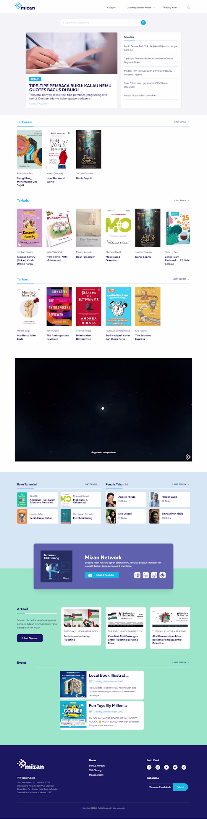 UI Design for Bookstore