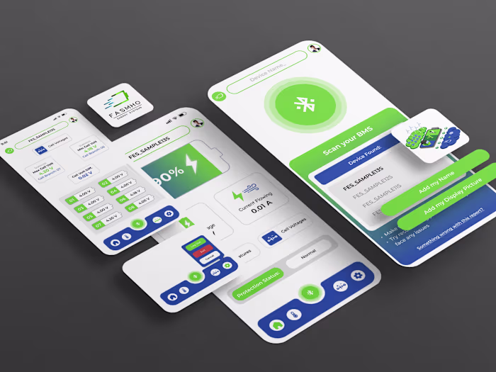 Fasmho's Mobile Application UI