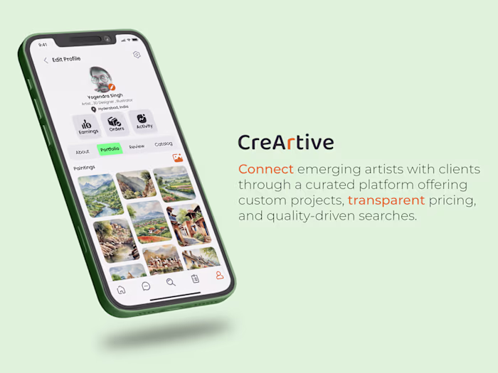 CreArtive App - UI/UX