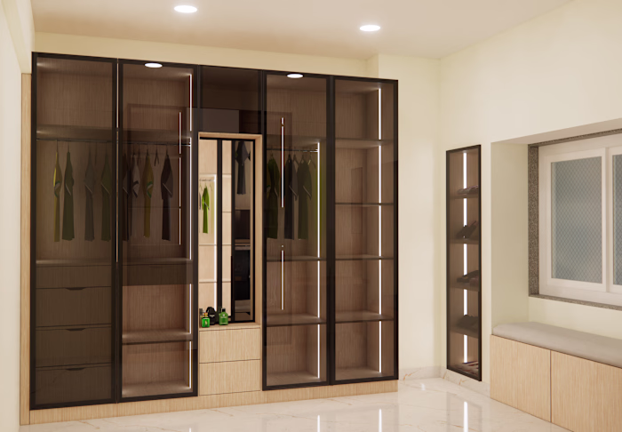 Wardrobe Design 3 D Architectural Visualization😍